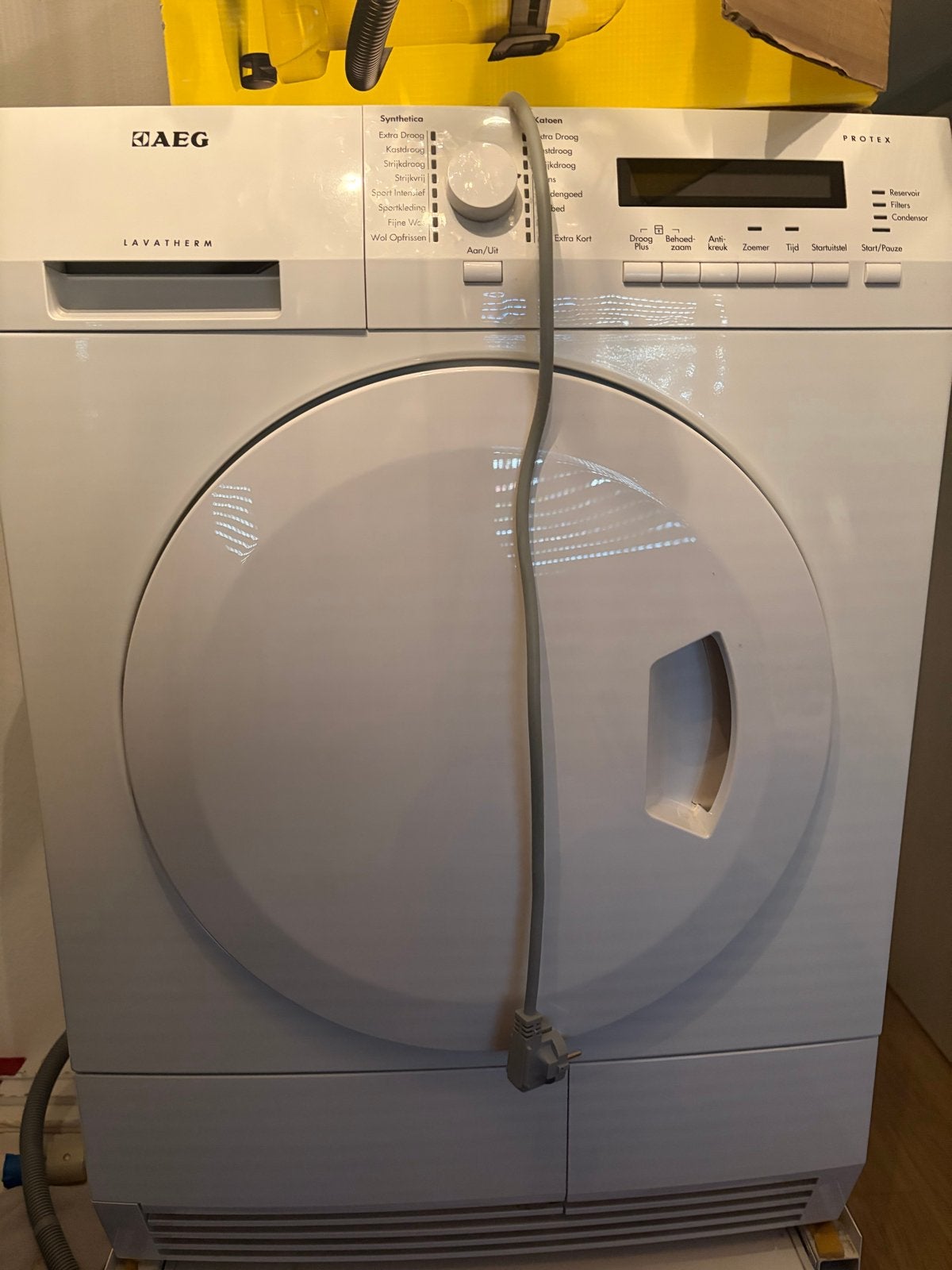 AEG Lavatherm droger met E50 foutmelding (filter reinigen), Ophalen, Gebruikt, Voorlader, Condens