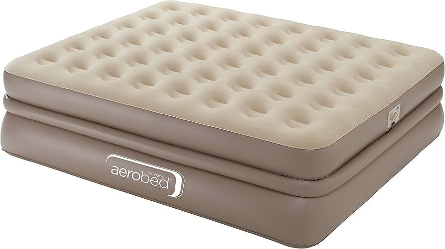 Aerobed King Size Raised Air Bed met Electric Pump, Ophalen of Verzenden, Zo goed als nieuw, Tweepersoons