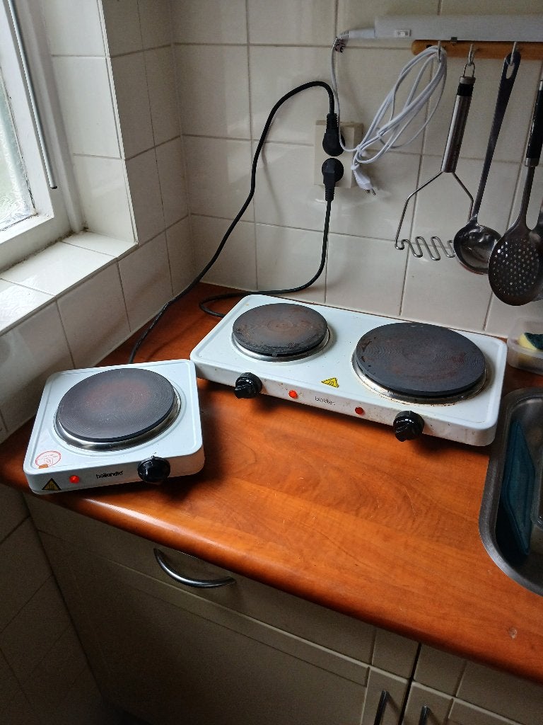 2 goede kookplaten tekoop., Ophalen, Gebruikt, 3 kookzones of minder, Vrijstaand