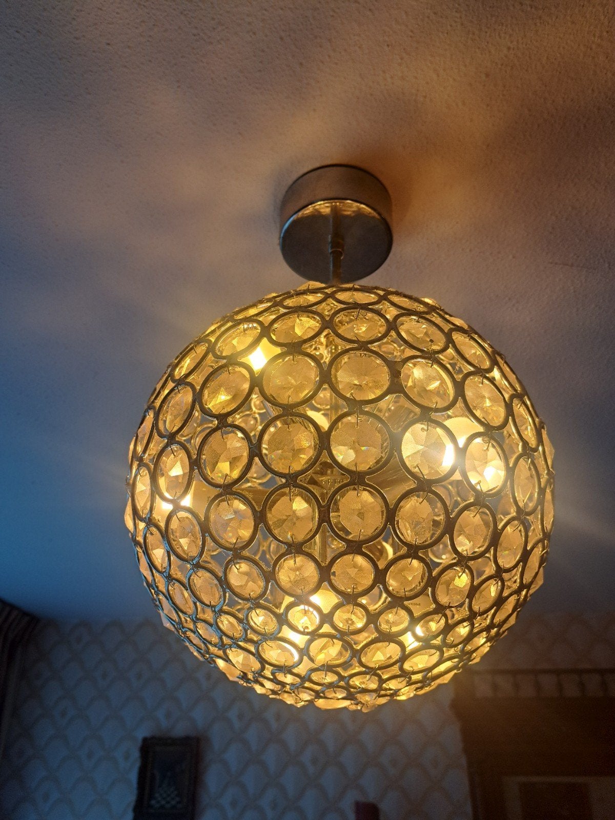 2 plafondlampen, Huis en Inrichting, Ophalen of Verzenden, Zo goed als nieuw, 75 cm of meer