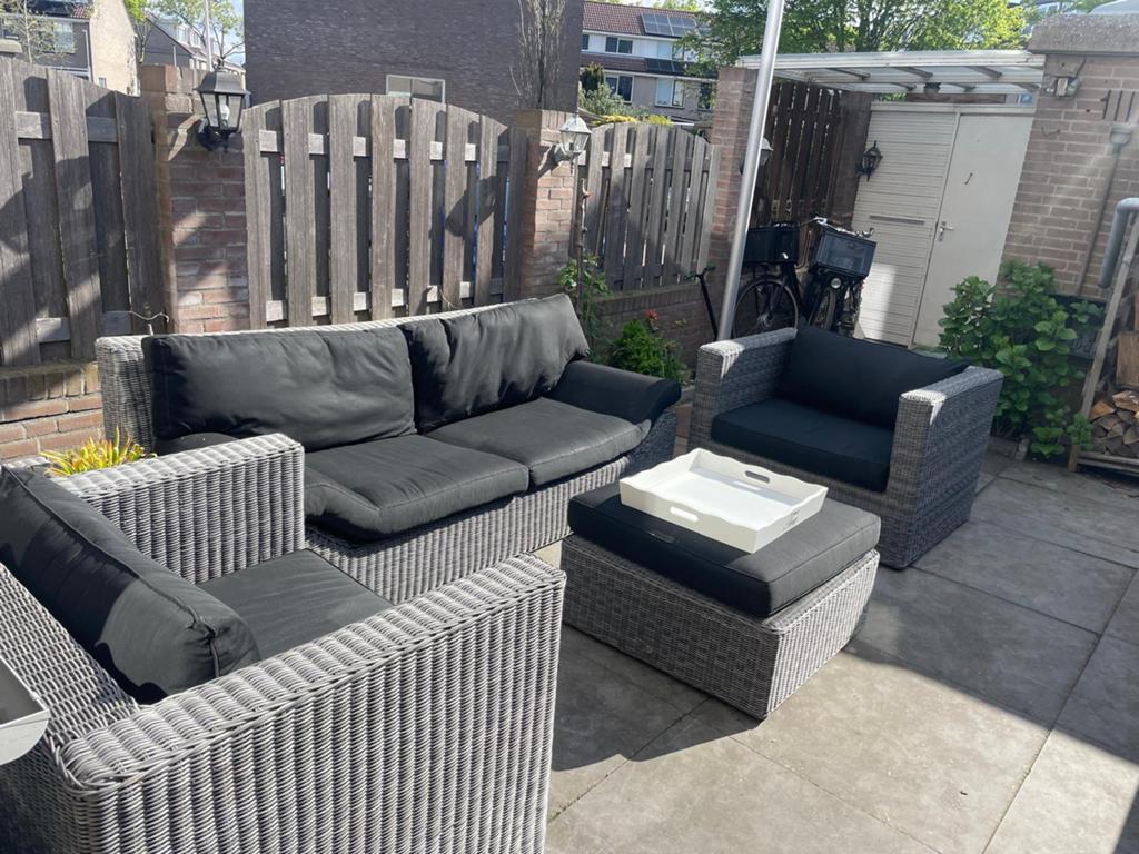 Royal life style tuinset, Tuin en Terras, Ophalen, 5 zitplaatsen, Rotan, Zo goed als nieuw
