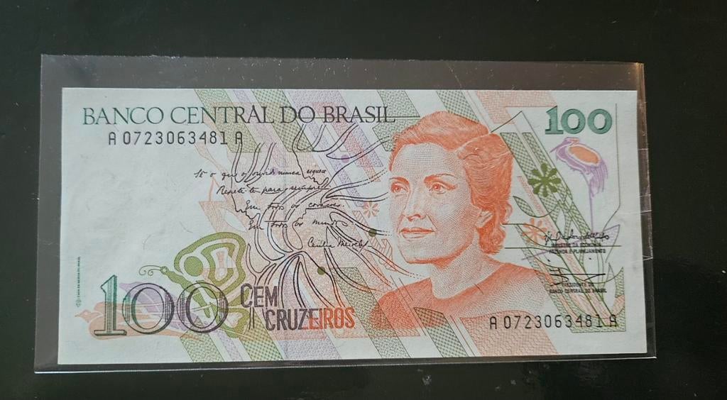 100 cem bankbiljet brasil ruilen, Ophalen of Verzenden, Zuid-Amerika