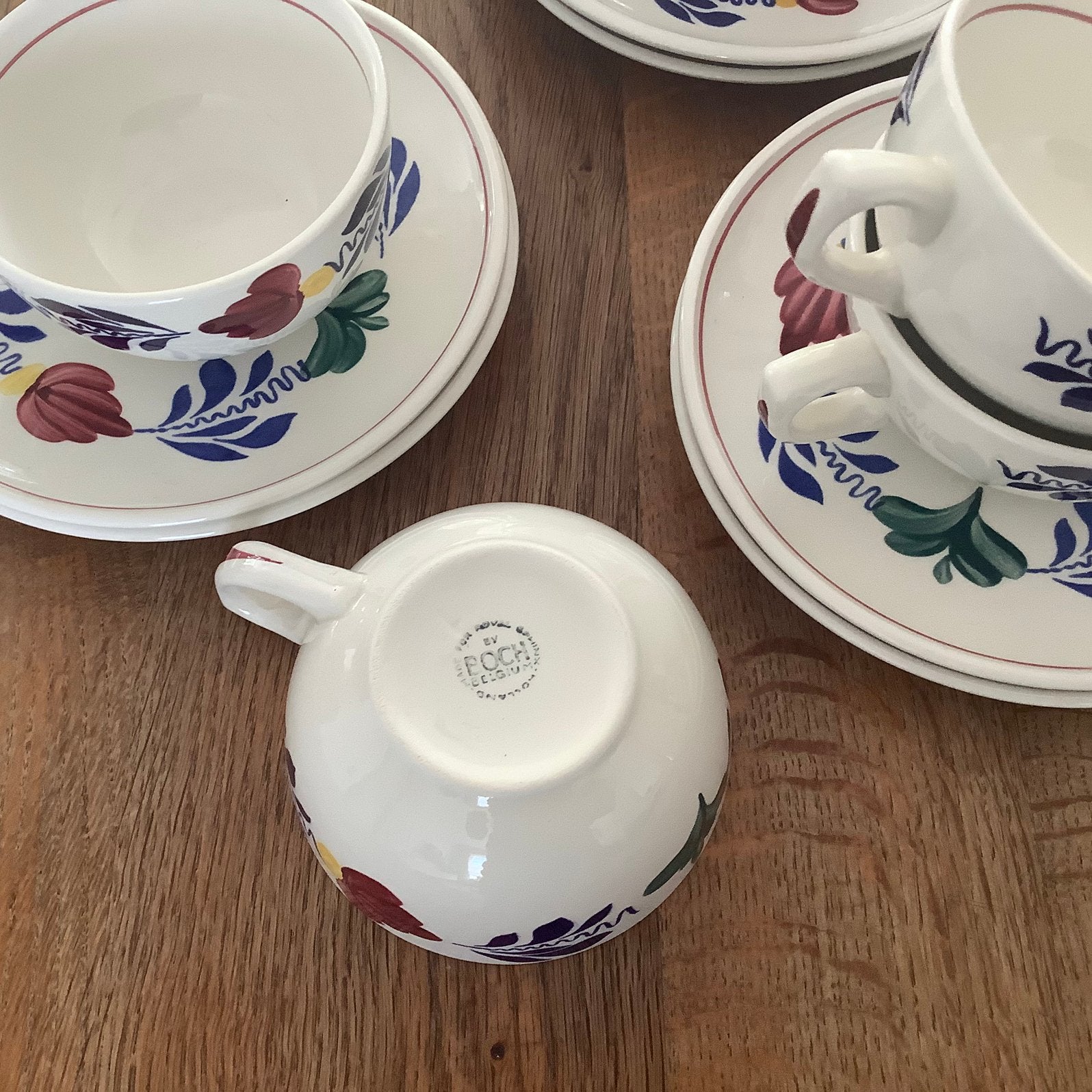 Boerenbond thee kop en schotels, Huis en Inrichting, Keuken | Servies, Ophalen of Verzenden, Zo goed als nieuw, Overige stijlen