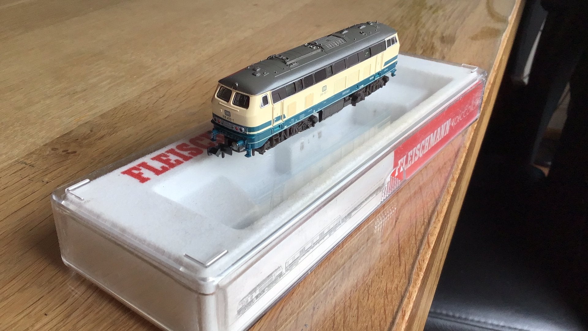 Fleischmann piccolo diesellocomotief, Fleischmann, Ophalen of Verzenden, Zo goed als nieuw, Gelijkstroom