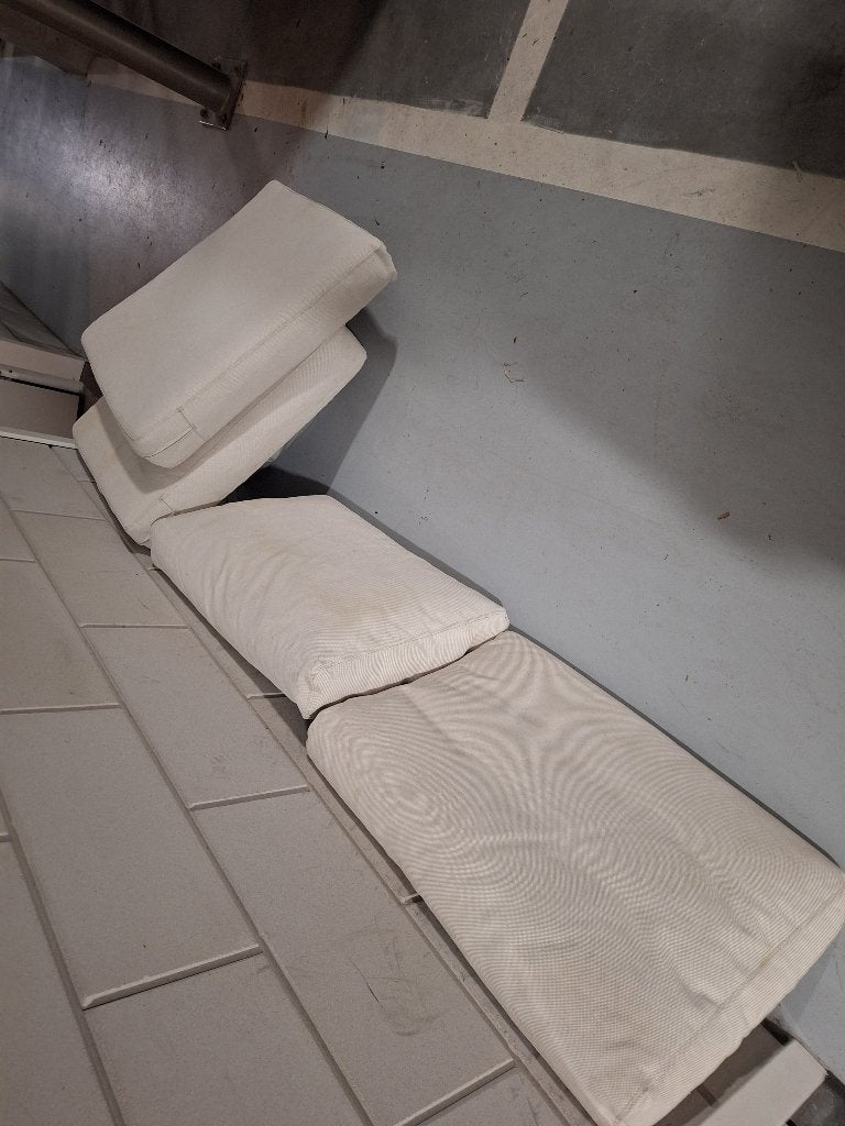 IKEA FRÖSÖN/DUVHOLMEN tuinkussens beige — zit- en rugkussens, Ophalen, Gebruikt
