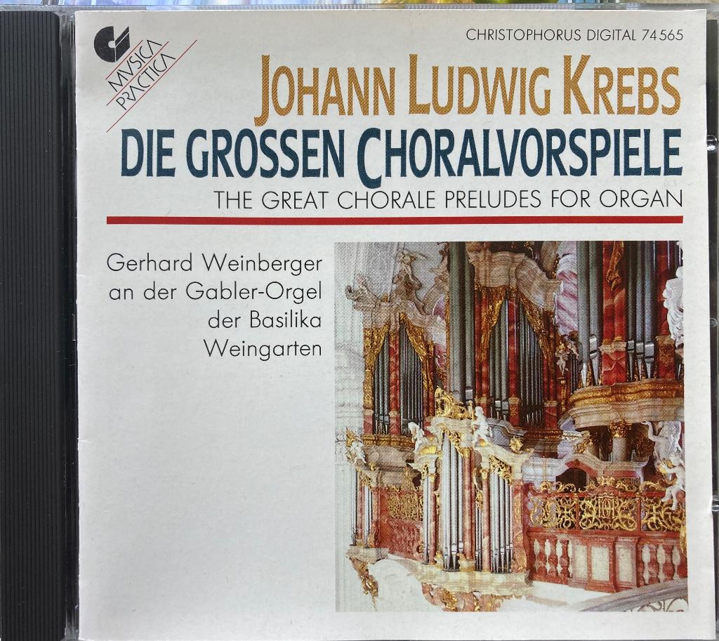 Johann Ludwig Krebs | Choralvorspiele | Weinberger, Orgel, Ophalen of Verzenden, Barok, Gebruikt, Overige typen