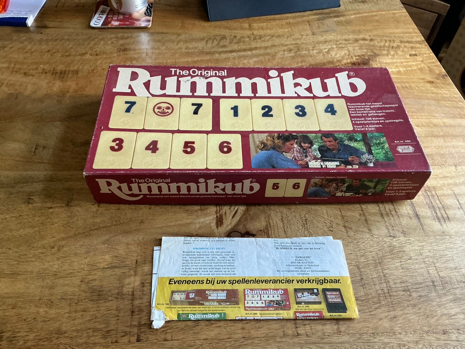 Rummikub grote stenen, Ophalen of Verzenden, Gebruikt