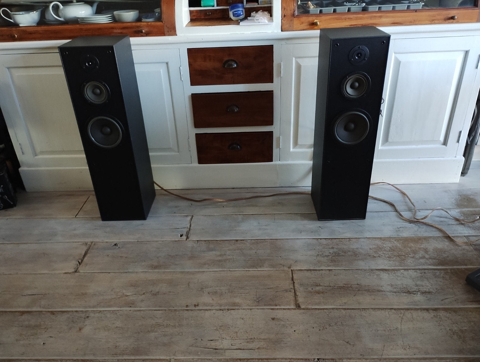 2 JBL TLX5000 mk2 speakers zwart in zeer goede staat, Ophalen, Vloerstaande luidspreker, Gebruikt, Inclusief kabels