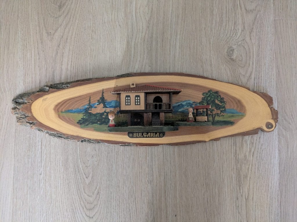Bulgaars handgemaakt houten souvenir, Ophalen of Verzenden