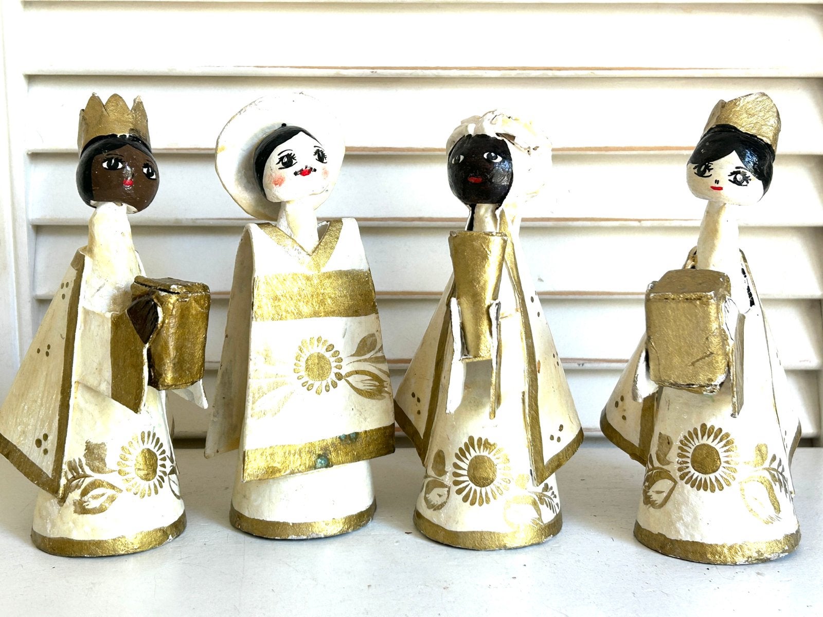 Vintage Mexicaanse kerstfiguren kerststal papiermache, Diversen, Ophalen