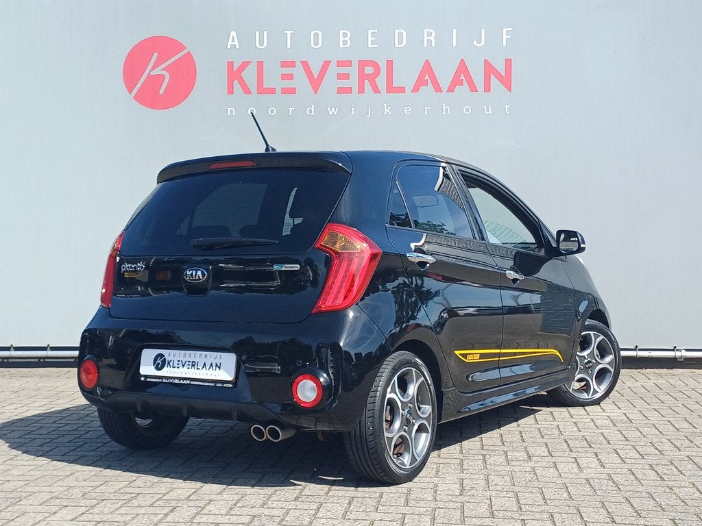 Kia Picanto 1.2 CVVT SportsLine Black & Yellow Edition 14/50, Auto's, 86 pk, Gebruikt, 4 cilinders, Automatische klimaatregeling