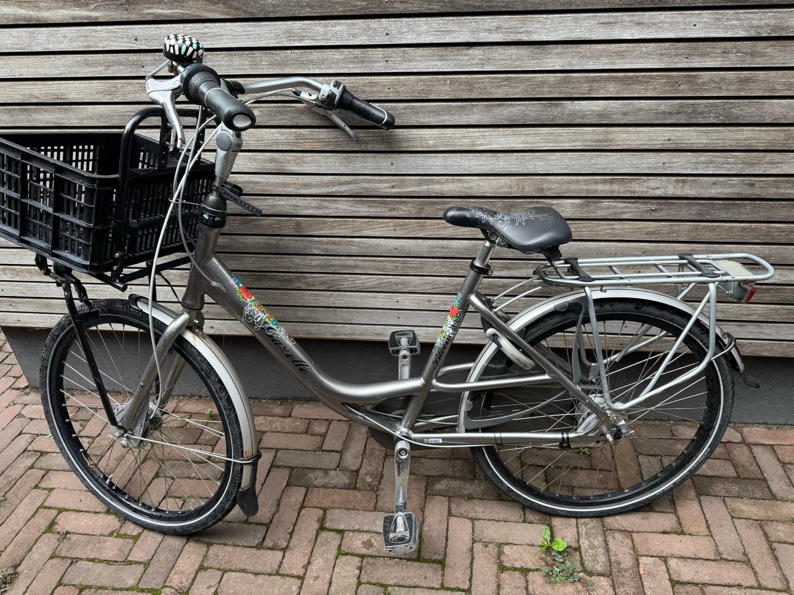 Gazelle Bloom damesfiets met mandje en bagagedrager, 7 vrsnl, Velgrem, Ophalen of Verzenden, 50 tot 53 cm, Gazelle