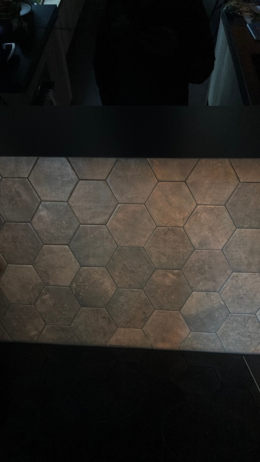 Zeshoekige tegels, bruin/roestkleurig Hexagon, Ophalen, Nieuw, Minder dan 20 cm, Minder dan 20 cm