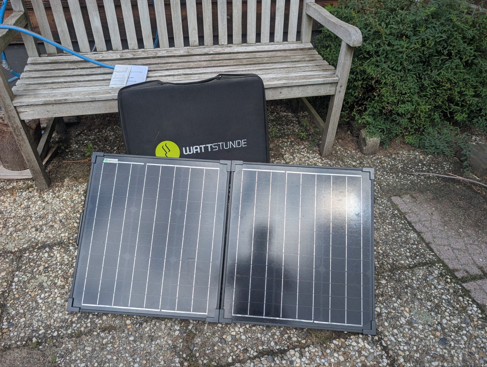 Wattstunde Solarkoffer SGM-2F-80W - 80Wp Zonnepaneel, Ophalen of Verzenden, Zo goed als nieuw