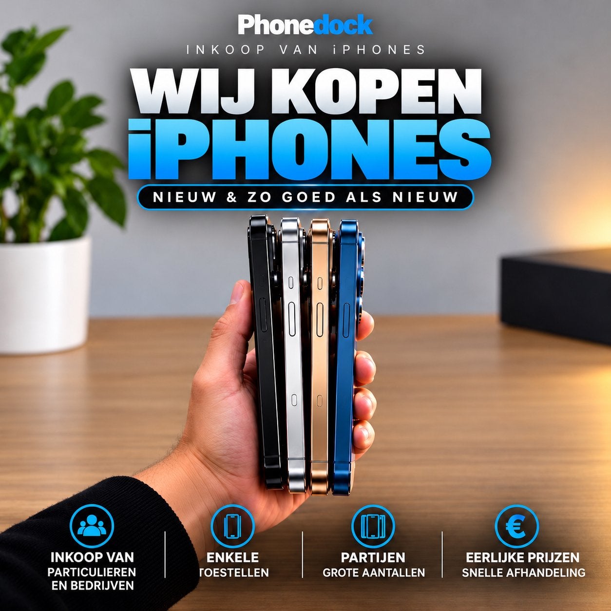 Gezocht: iPhone 18 pro / 17 pro | 16 pro | Max | Pro Max, Ophalen of Verzenden, Nieuw, Zwart