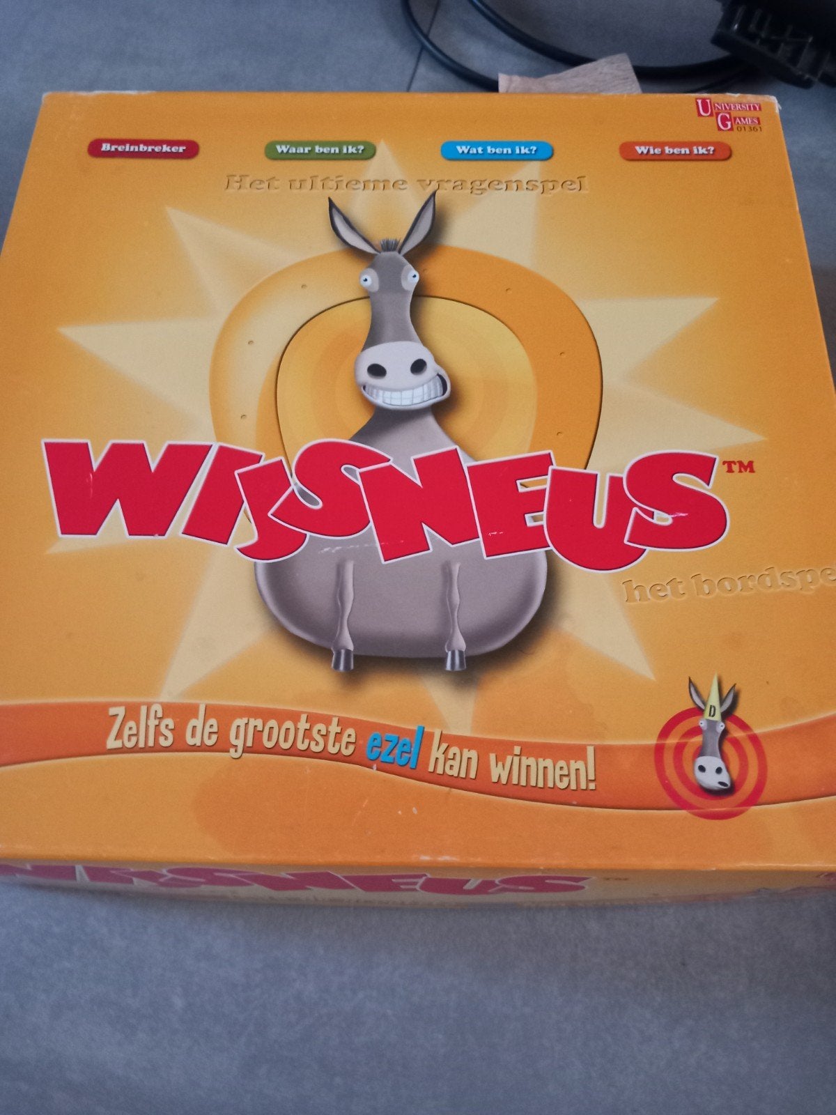 Wijsneus: Het ultieme vragenspel - Bordspel, Vijf spelers of meer, Ophalen of Verzenden, Zo goed als nieuw, University Games