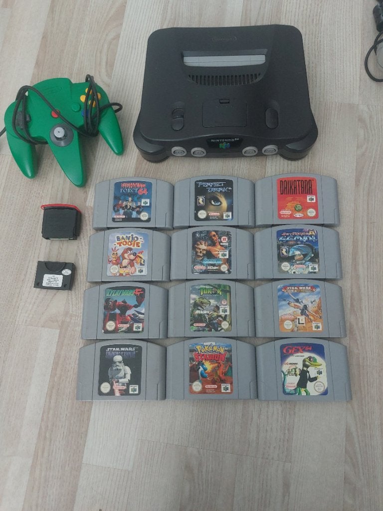N64 met 12 spellen, 1 speler, Ophalen, Overige genres, Vanaf 3 jaar