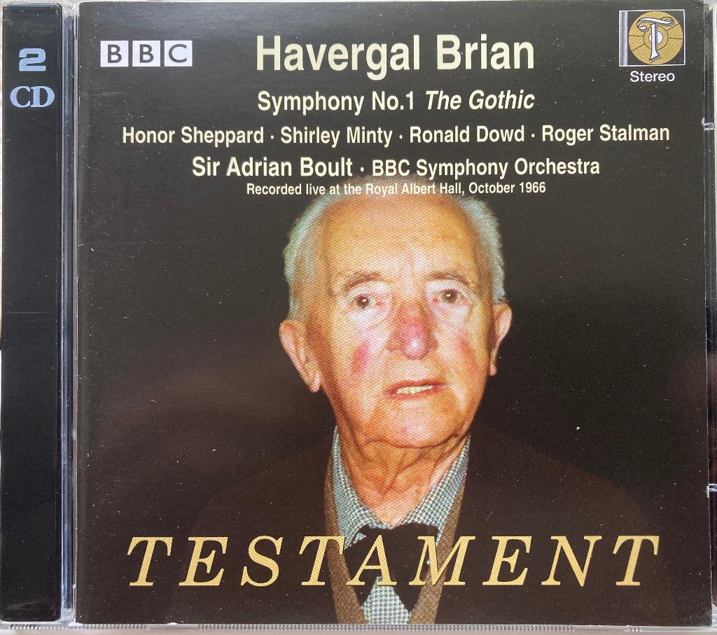 Havergal Brian | Symphony No.1 | Boult (2 cd), Ophalen of Verzenden, Modernisme tot heden, Gebruikt, Orkest of Ballet