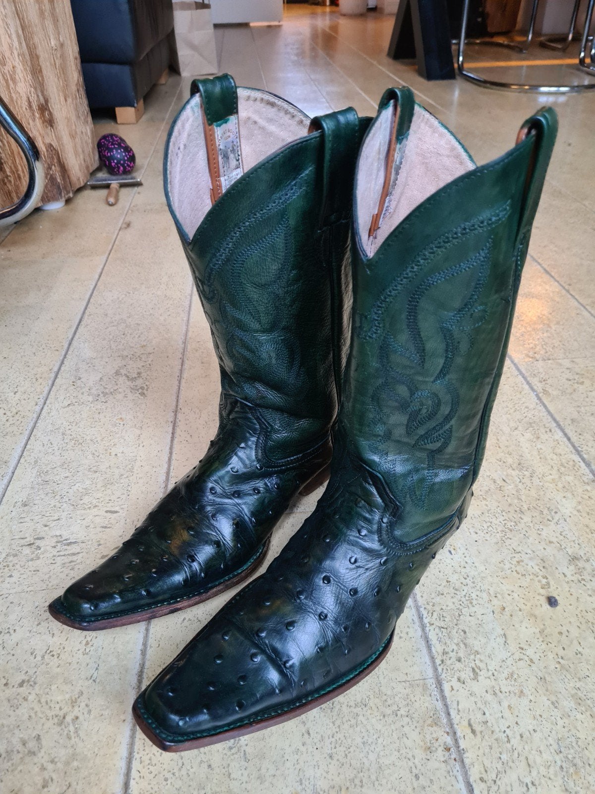 Mexicaanse cowboy laarzen mt 41. Western boots. Groen, Kleding | Heren, Ophalen of Verzenden, Overige kleuren, Boots