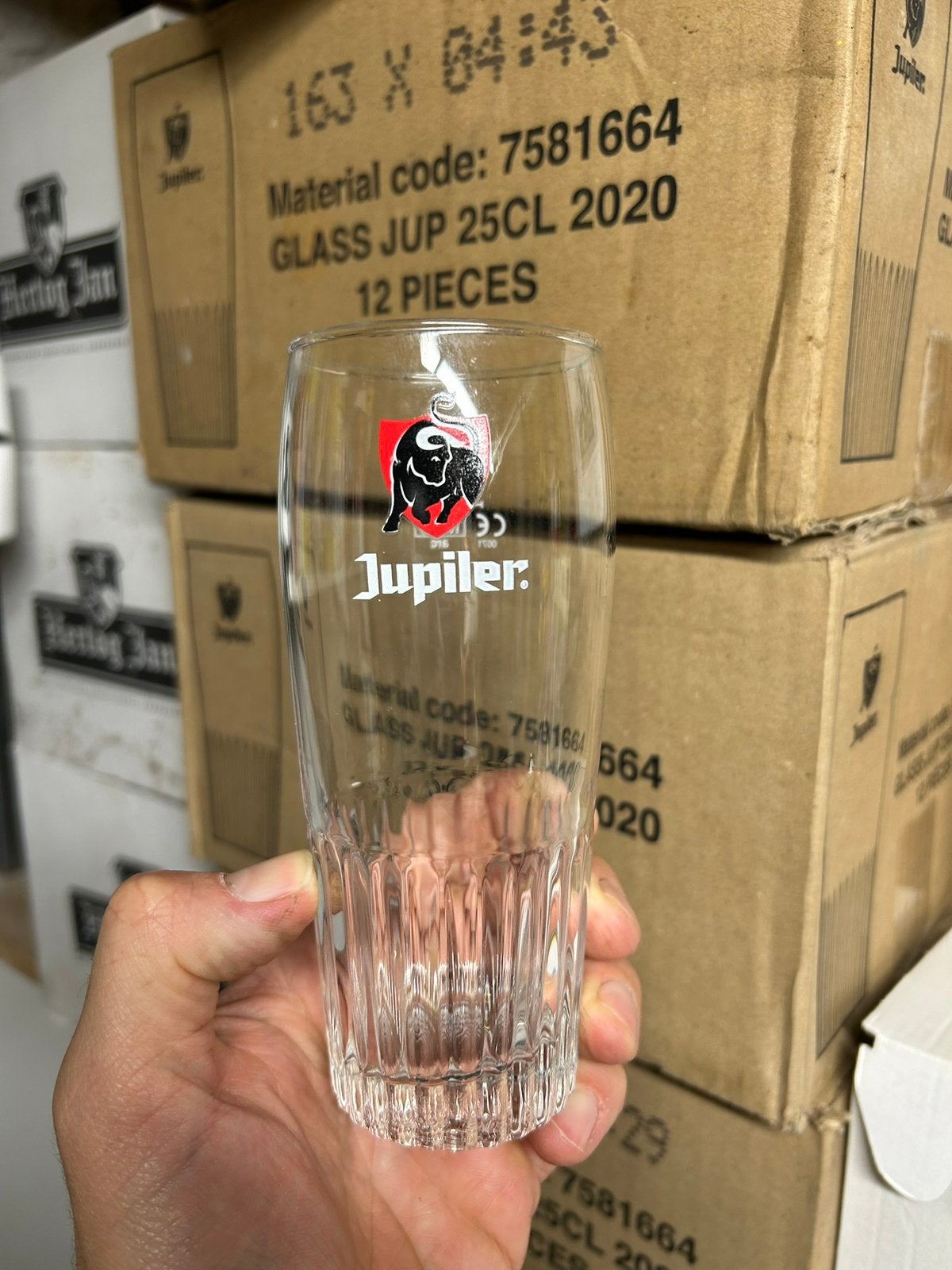 Jupiler glazen, Verzamelen, Ophalen of Verzenden, Zo goed als nieuw, Bierglas