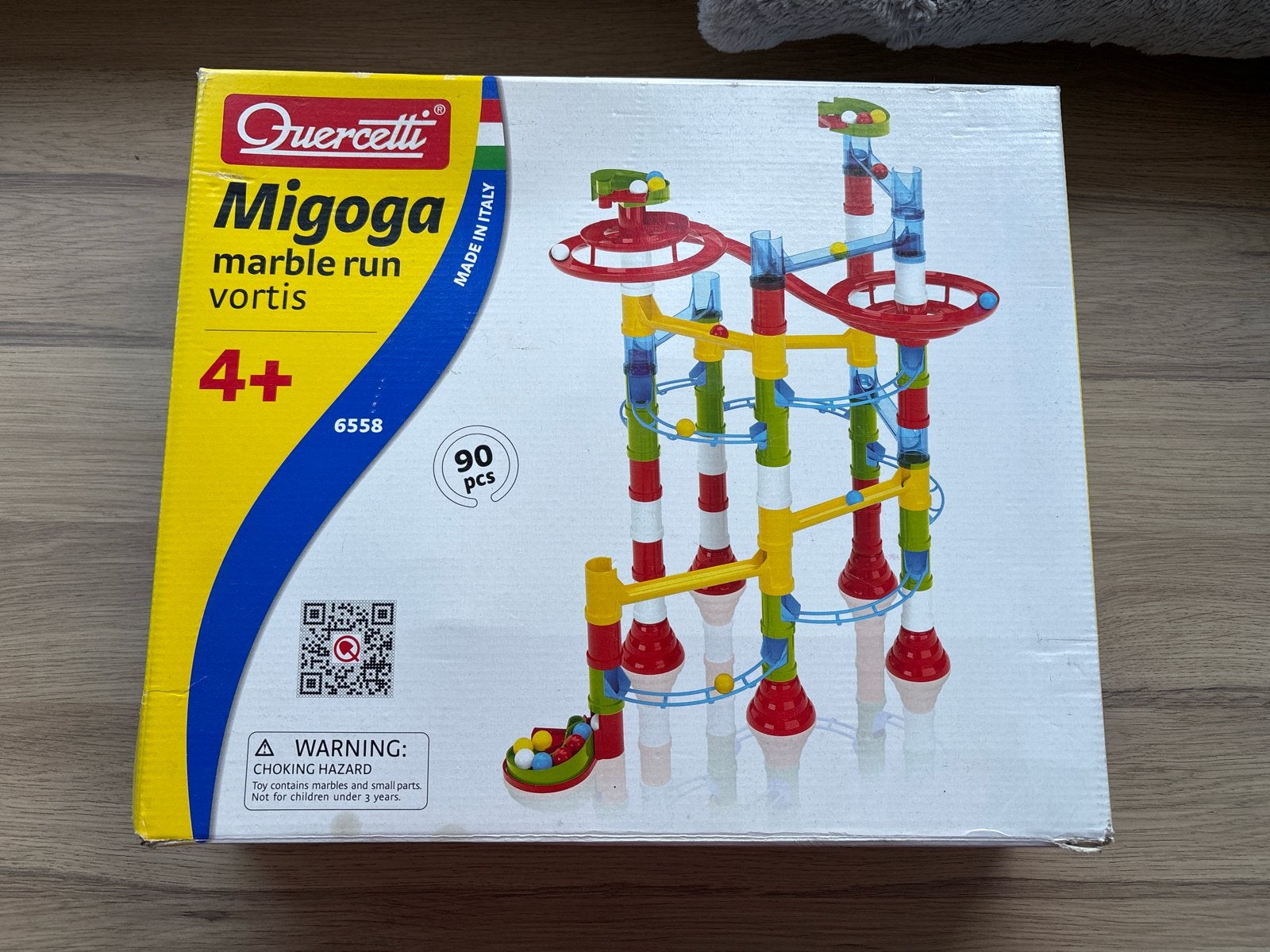 Quercetti Migoga Marble Run Vortis knikkerbaan 90 stuks, Ophalen of Verzenden, Zo goed als nieuw, Jongen of Meisje