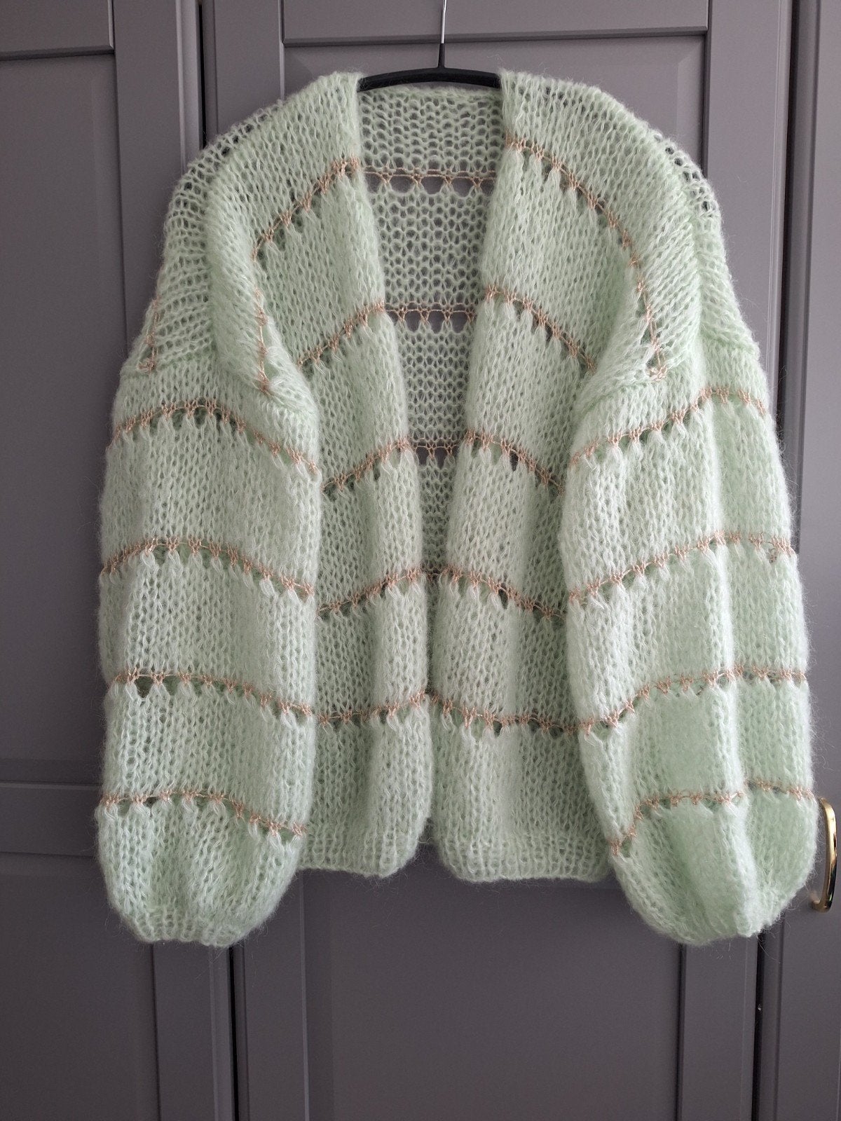Nieuw mohair/alpaca vest, een maat, Ophalen of Verzenden, Nieuw, Maat 46/48 (XL) of groter, Groen