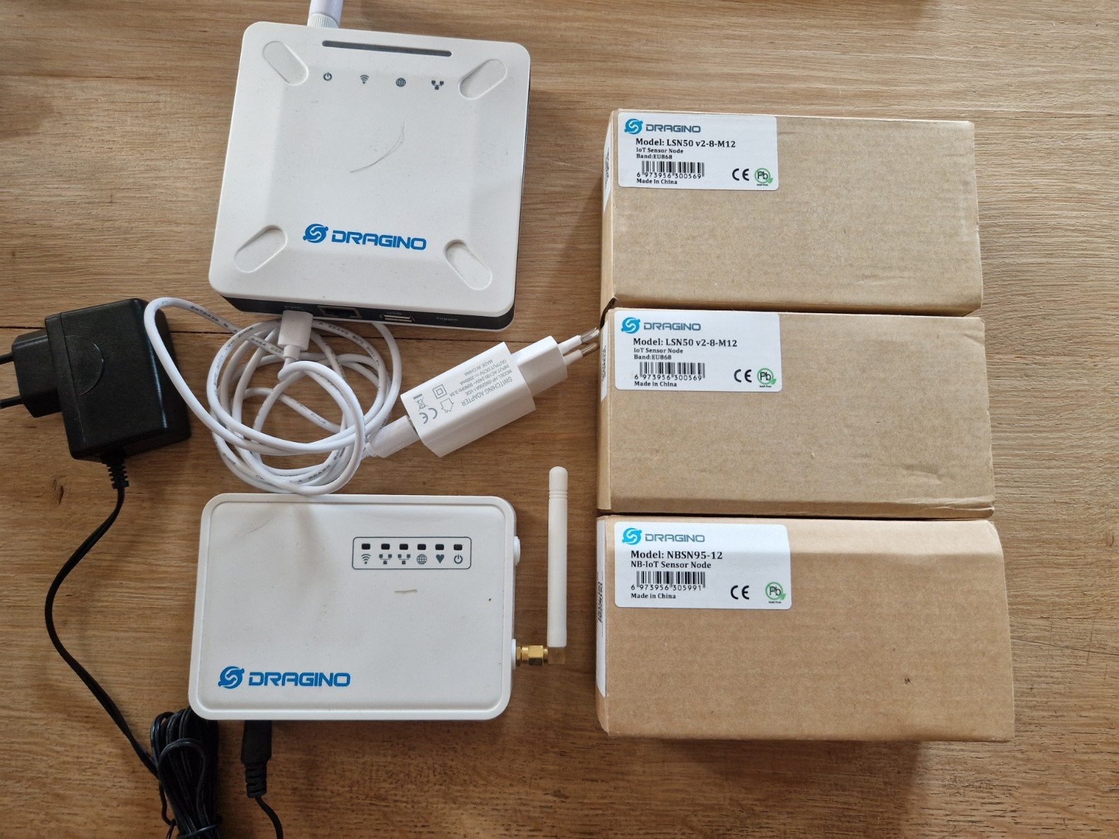 Dragino LoRaWAN Gateway en Sensoren Set, Ophalen of Verzenden, Zo goed als nieuw, Router, Dragino