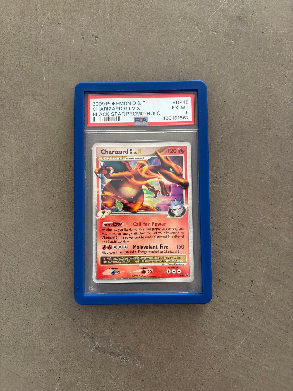 Charizard G LV.X PSA 6 - Black Star Promo Holo, Ophalen of Verzenden, Gebruikt, Losse kaart, Foil