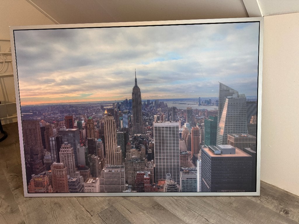 IKEA VILSHULT wanddecoratie New York – 140 x 100 cm, Ophalen, Wandhanger, Meerkleurig, 100 cm