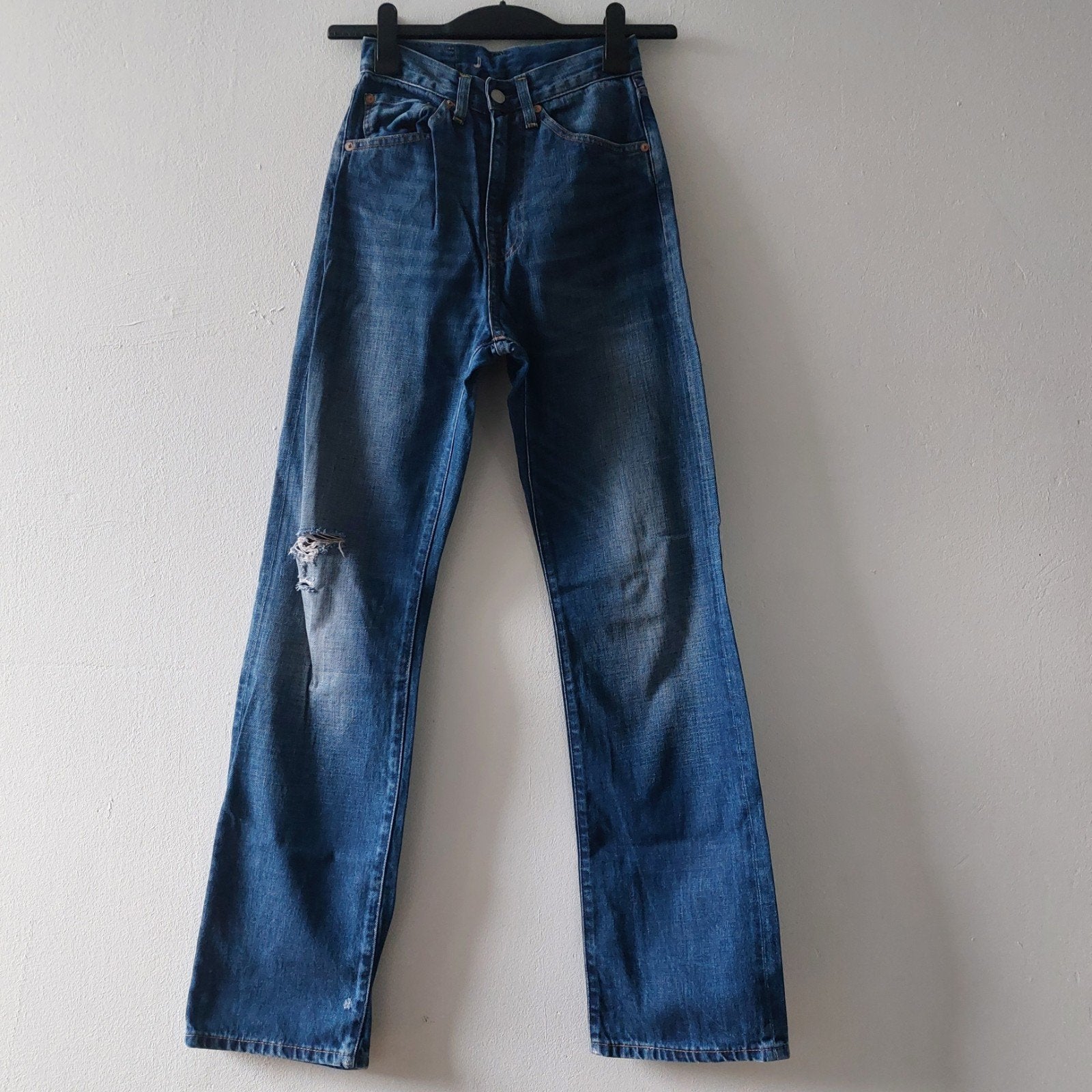 Levis Vintage Clothing 50s Levis big E Selvedge jeans, Blauw, Overige jeansmaten, Ophalen of Verzenden, Zo goed als nieuw