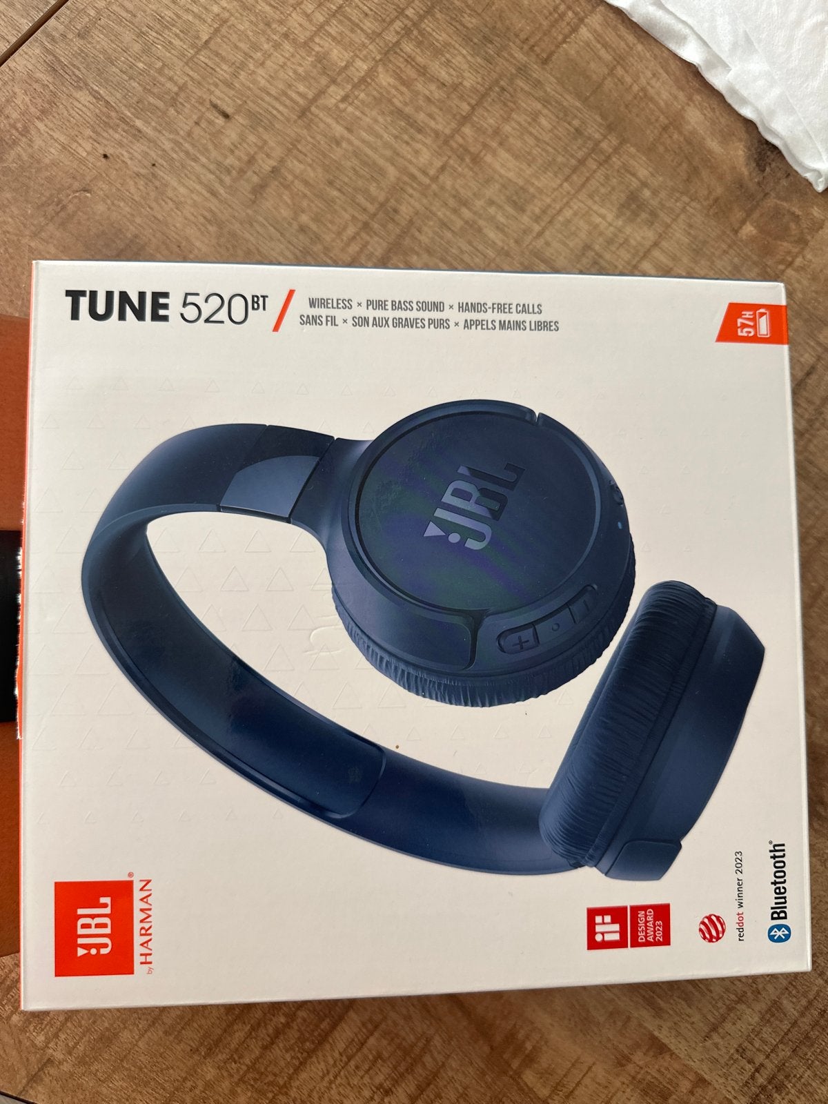 JBL Tune 520BT Draadloze On-Ear Koptelefoon - Blauw, JBL, Bluetooth, Nieuw, On-ear