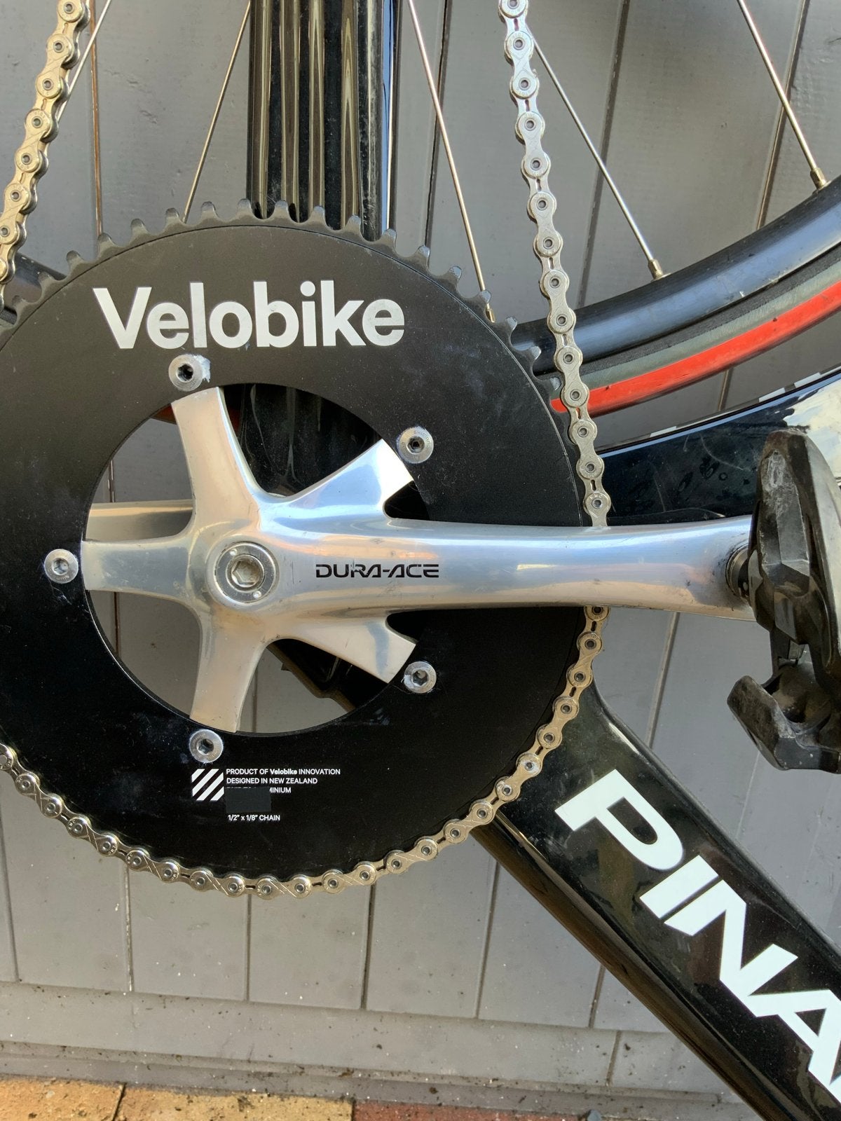 Shimano Dura Ace Track Pista Fixie Crankstel 170mm 144 BCD, Crankstel of Pedalen, Gebruikt, Ophalen of Verzenden, Aluminium
