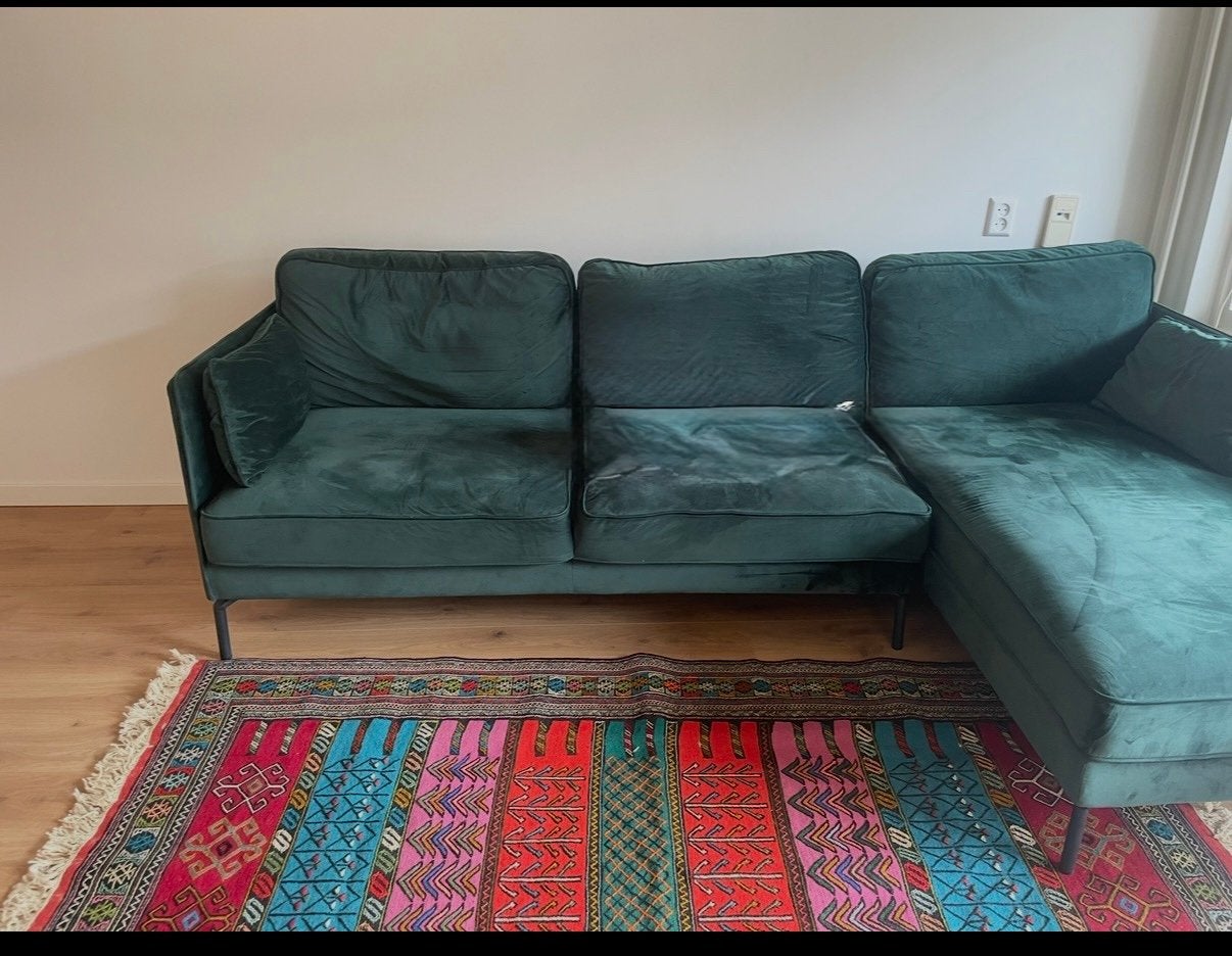 Cozy Corner Couch Dark Green, Huis en Inrichting, Ophalen, Gebruikt