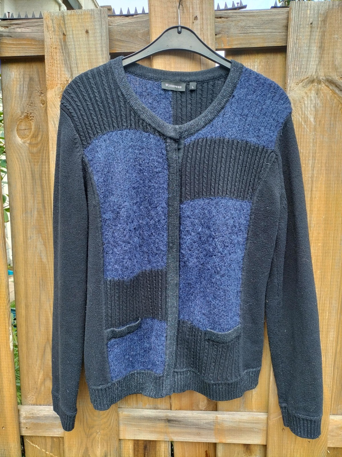 Witteveen vest maat L, Blauw, Maat 42/44 (L), Ophalen of Verzenden, Zo goed als nieuw