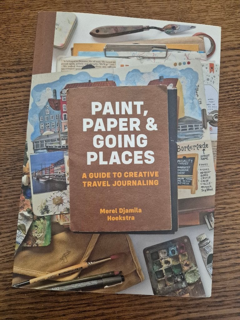 boek Paint, Paper & Going places, Gelezen, Ophalen of Verzenden, Merel Djamila Hoekstra, Tekenen en Schilderen
