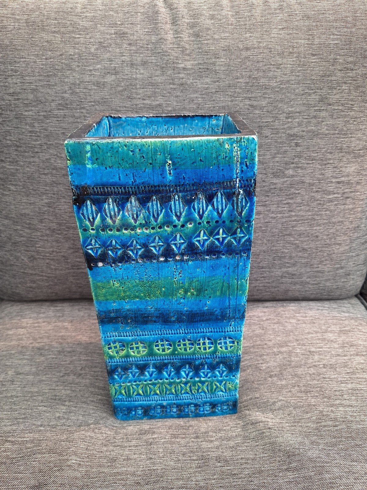Bitossi Aldo Londi Rimini Blu vaas 30cm, Ophalen of Verzenden