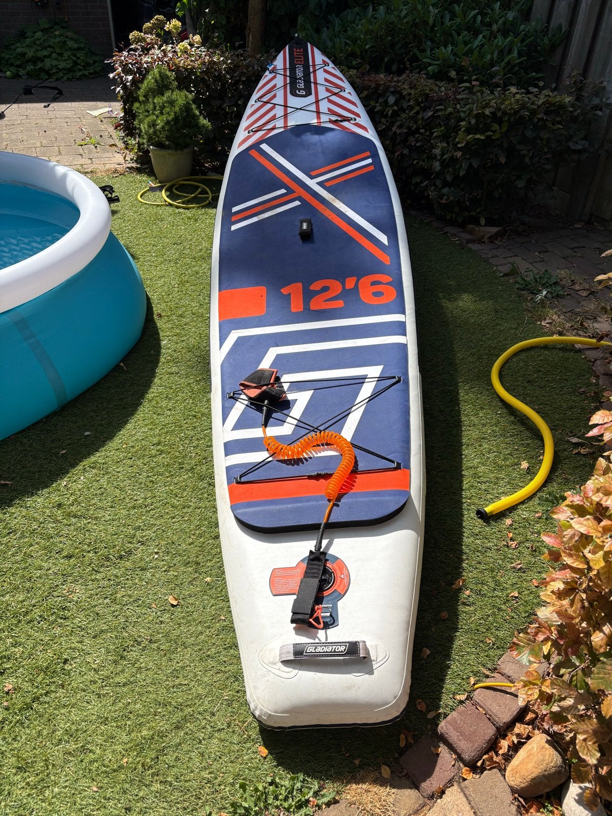 Gladiator Elite SUP Board 12'6 met peddel en pomp, Ophalen, Zo goed als nieuw, SUP-boards