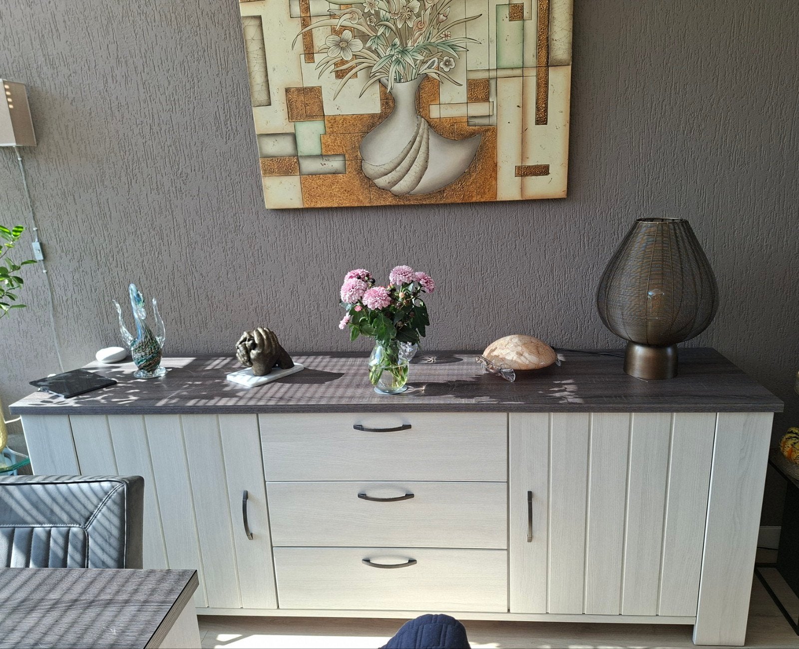 dressoir, salontafel en tv meubel., Ophalen, Gebruikt, Met lade(s), Landelijk