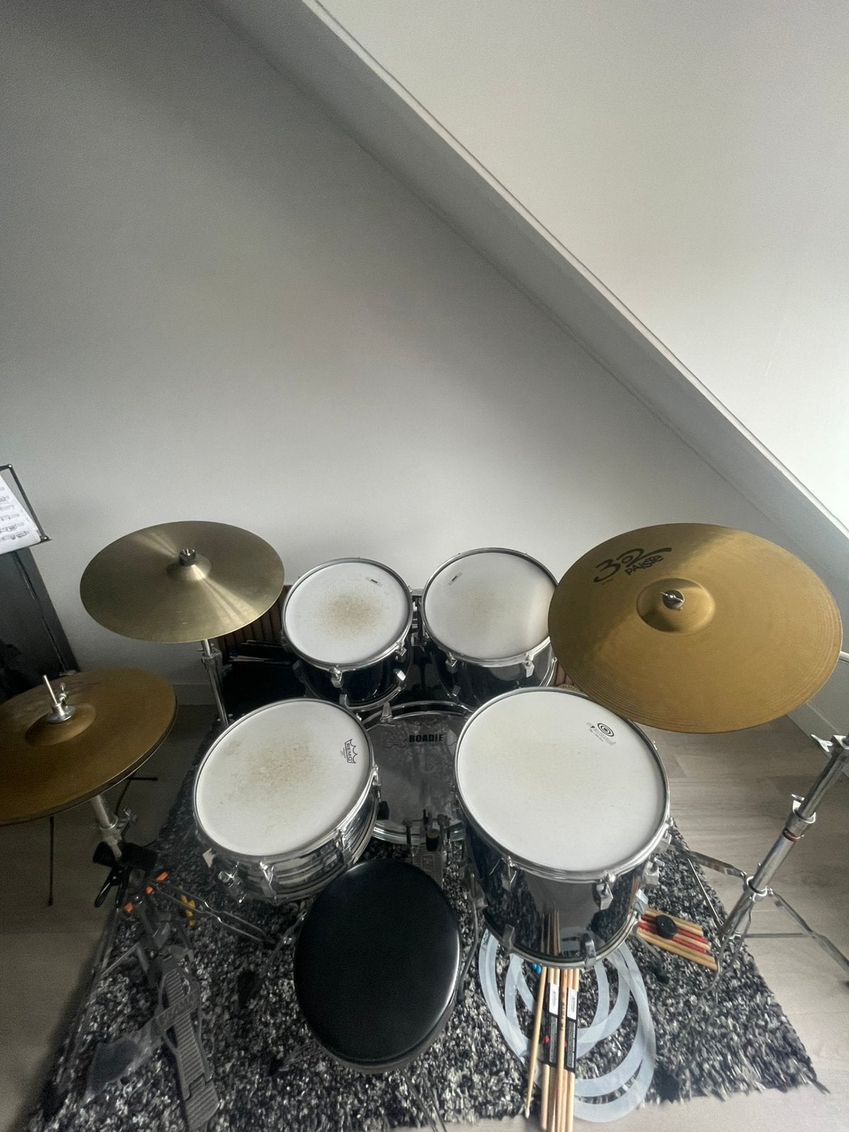 Tama Rockstar Drumstel + Paiste 302 bekkens, Complete Set, Muziek en Instrumenten, Drumstellen en Slagwerk, Ophalen, Gebruikt