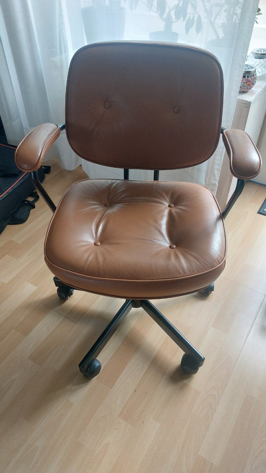 IKEA ALEFJÄLL bureaustoel, Grann goudbruin, Huis en Inrichting, Ophalen, Gebruikt, Bruin