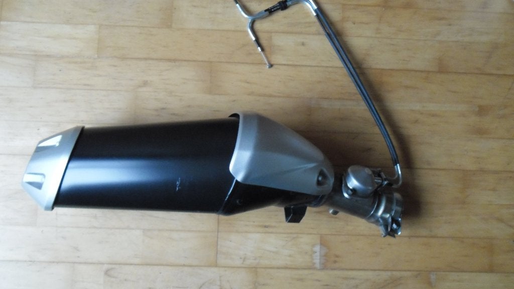 fz 1,2002-2007,exup uitlaatdemper met duw/trek kabels, Ophalen, Nieuw
