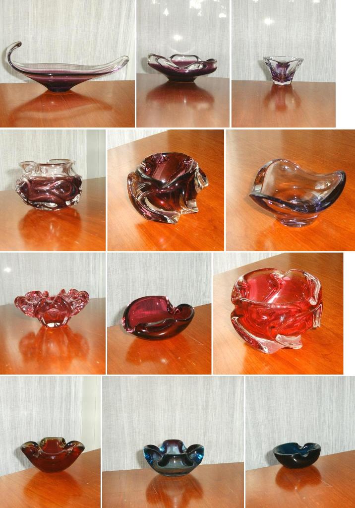Retro glas / glasobjecten / Murano stijl mid-century, Verzamelen, Retro, Huis en Inrichting, Ophalen