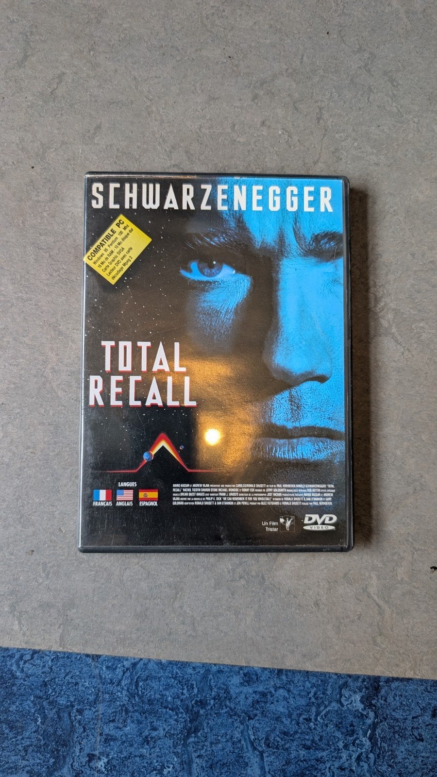 Total Recall DVD - Schwarzenegger Sci-Fi Klassieker, Gebruikt, Vanaf 16 jaar, Engels, Actiethriller