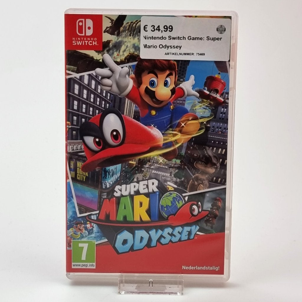 Nintendo Switch Game: Super Mario Odyssey, Spelcomputers en Games, Nintendo, Zo goed als nieuw, Support@nintendo.com, 11-1 Hokotate-cho, Kamitoba, Minami-ku
Kyoto 601-8501
Japan