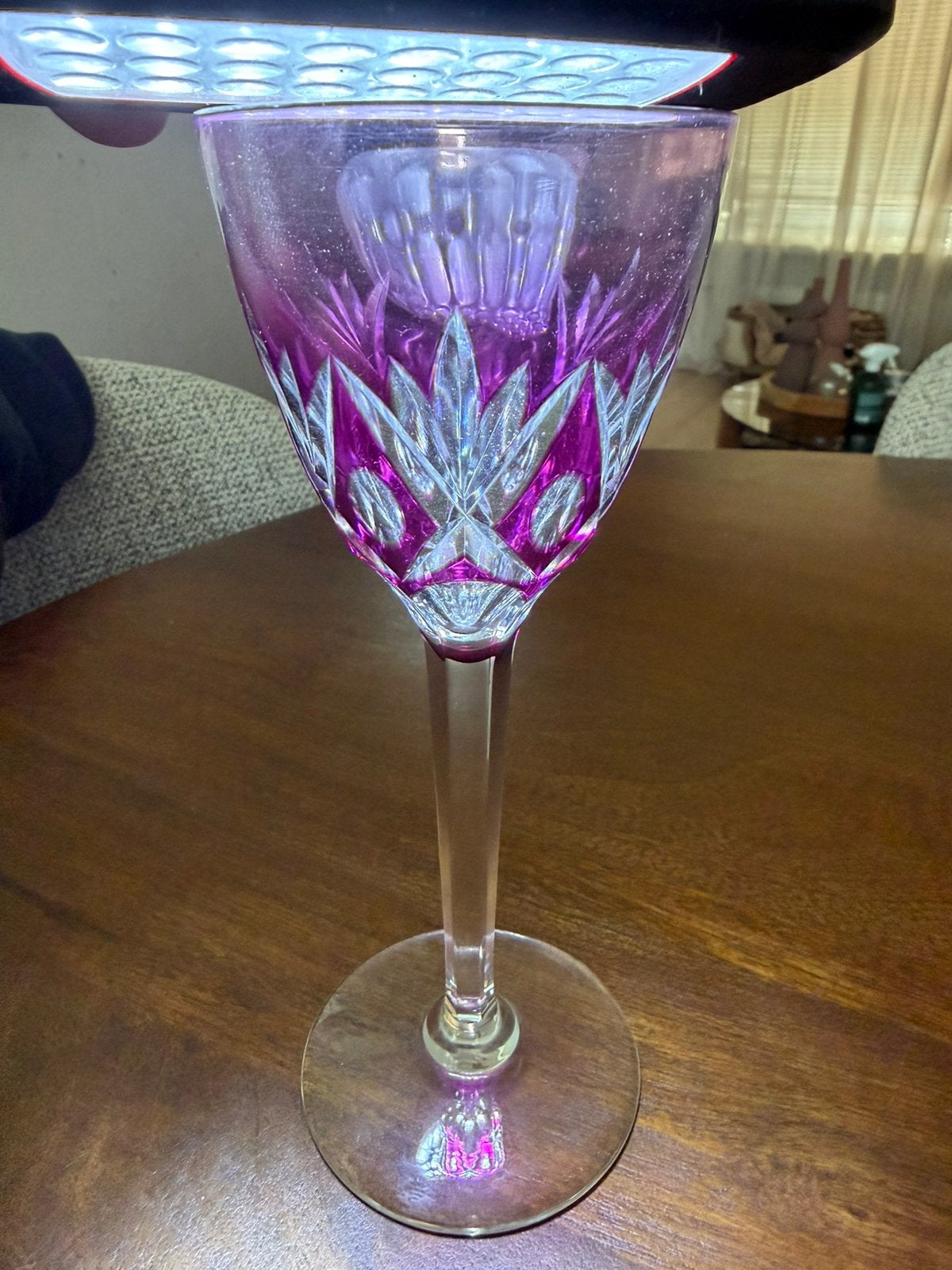 3x Val Saint Lambert Berncastel wijnglazen overfang kristal, Ophalen of Verzenden