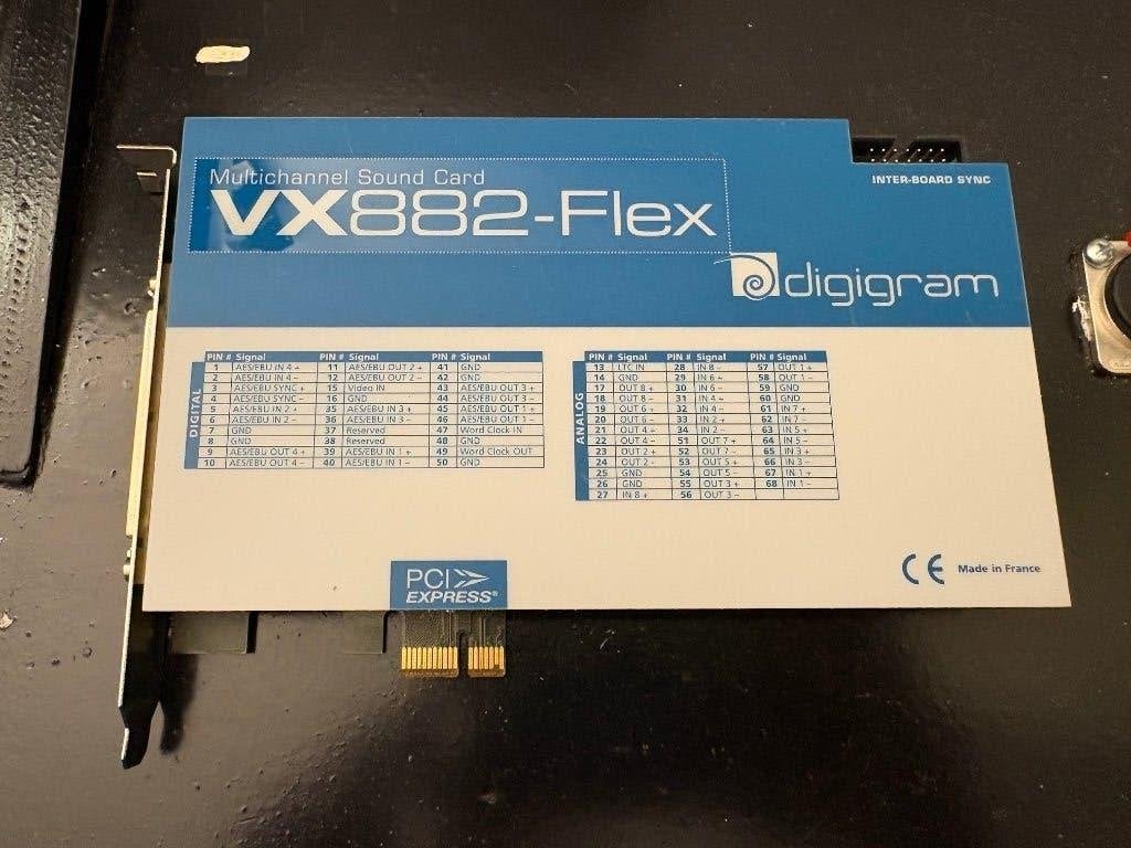 Digigram VX882e-Flex + BOB8 Breakout Box, Ophalen of Verzenden, Zo goed als nieuw, Intern, Digigram