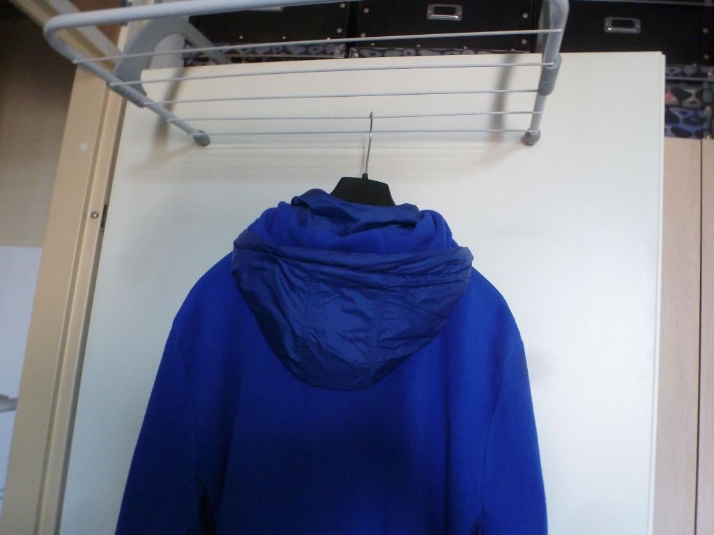 VEST hoodie kobalt blauw CAPUCHON 44 -GRATIS zend, Verzenden, Zo goed als nieuw, Maat 42/44 (L), Blauw