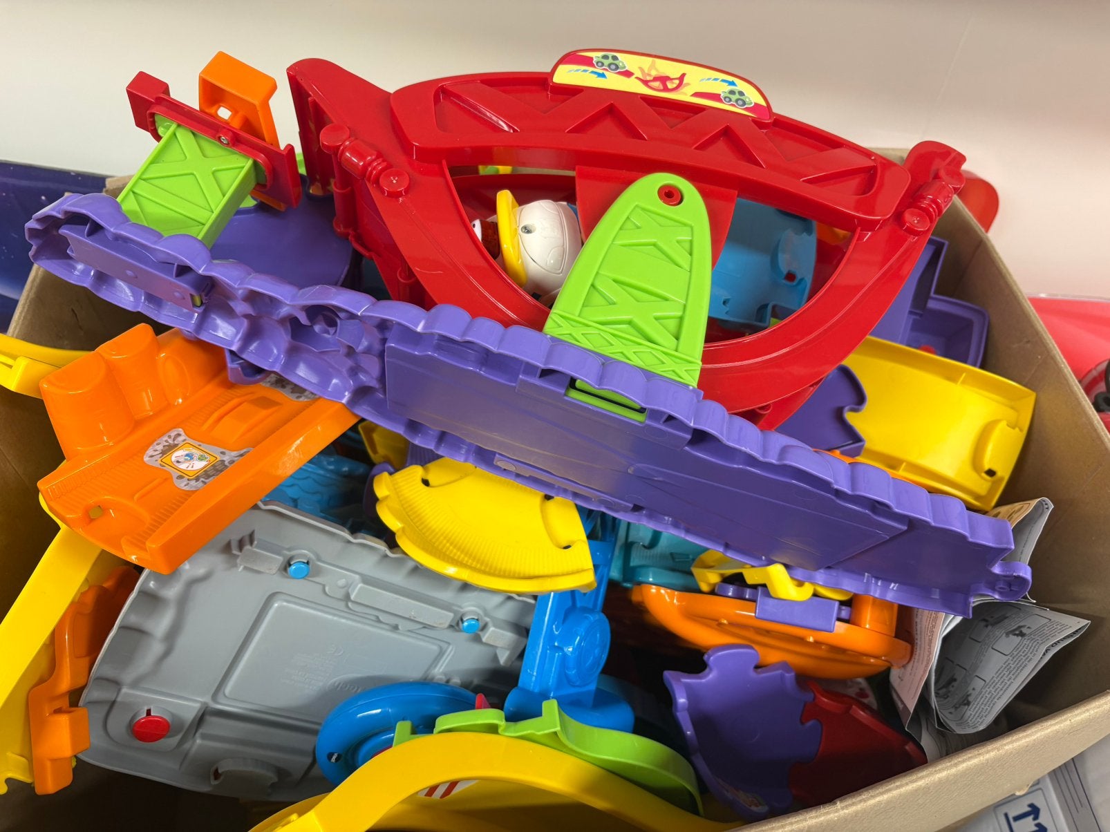 Doos vol met Vtech, Ophalen, Gebruikt, 6 maanden tot 2 jaar