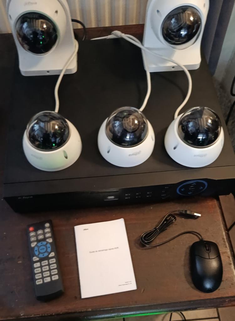 Pro Dahua Camerabewaking Set - 16p PoE NVR + 5 Dome Camera's, Ophalen of Verzenden, Gebruikt, Buitencamera