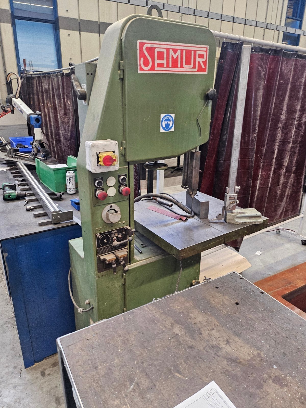 Samur Lintzaag - Robuuste Industriële Bandzaag, Doe-het-zelf en Verbouw, Gereedschap | Zaagmachines, Gebruikt, 70 mm of meer, Lintzaag